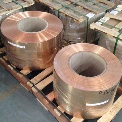 C12200 C12300の非鉄の金属の投げる銅のストリップのコイルは-囲まれたASTMを薄くする